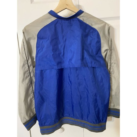 VTG 90s Nike Youth V Neck Windbreaker‎ Youth Pullover Blue Gray Sz M - Picture 5 of 5